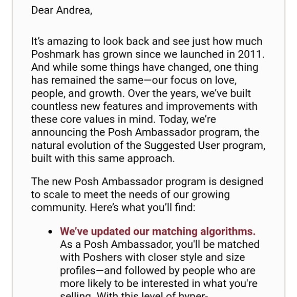 Posh Ambassador & Suggested User - Picture 4 of 4